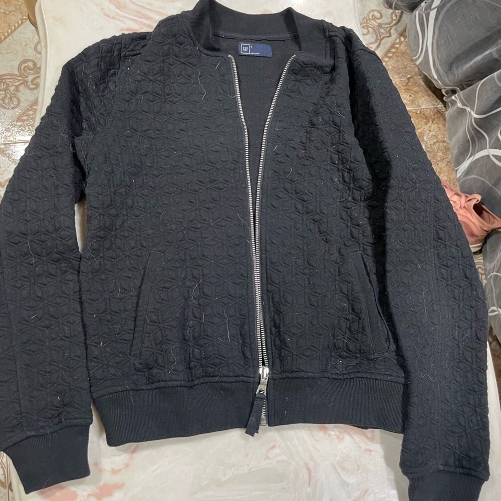 GAP black, zip-up jacket